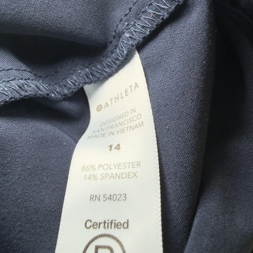 Athleta All Day Navy Flare Athleisure Outdoor Utility‎ Preppy Skort 14 A Line